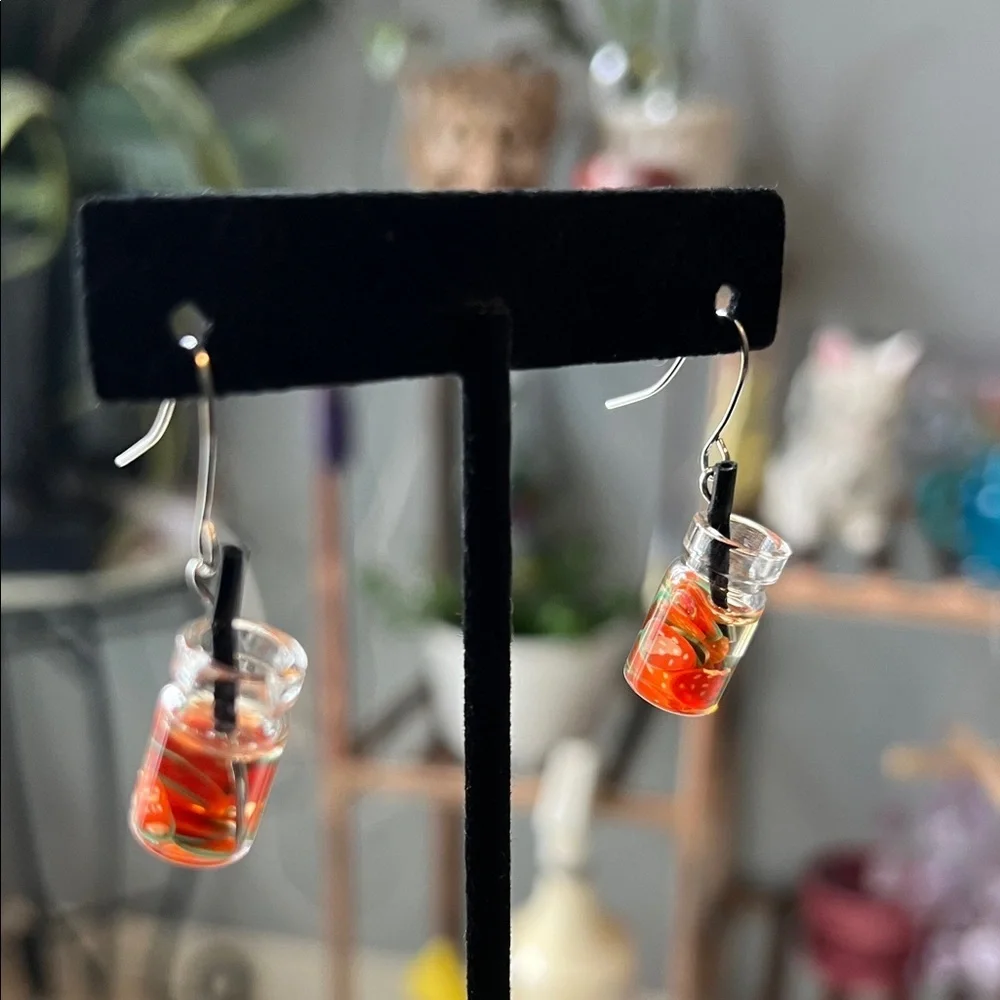 Handmade delicate jar